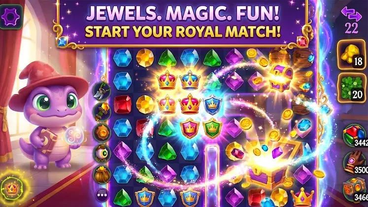 Store artwork showing the game name above a grid of cut jewels